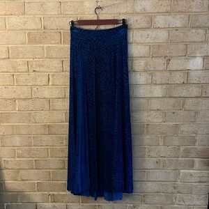 Black Milk Neptune Burned Velvet Split Skirt